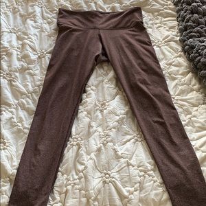 Burgundy colored workout leggings